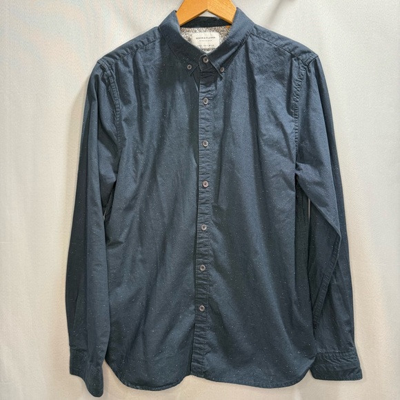 Denim & Flower Ricky Singh Slim Fit Long Sleeve Button Up Shirt Men’s Large - Picture 1 of 6